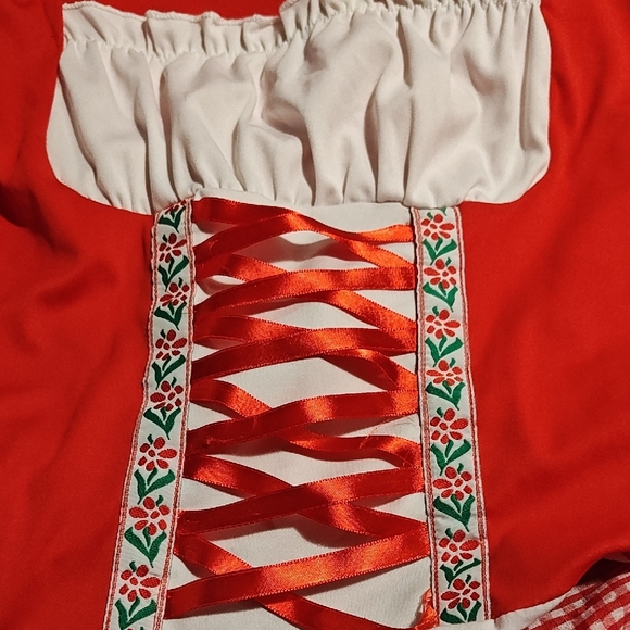 Leg Avenue Red and White Costume Dress - Picture 6 of 7